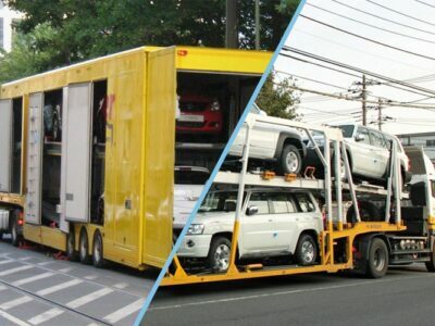 open and covered car transporting service